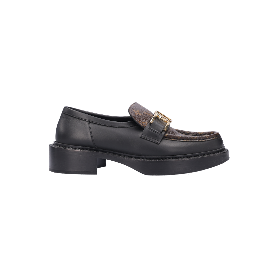 루이비통 1A7TXT 아카데미 로퍼 캔버스 레더 39.5(Louis Vuitton Academy Loafers in Canvas Leather, Size 39.5) - 1