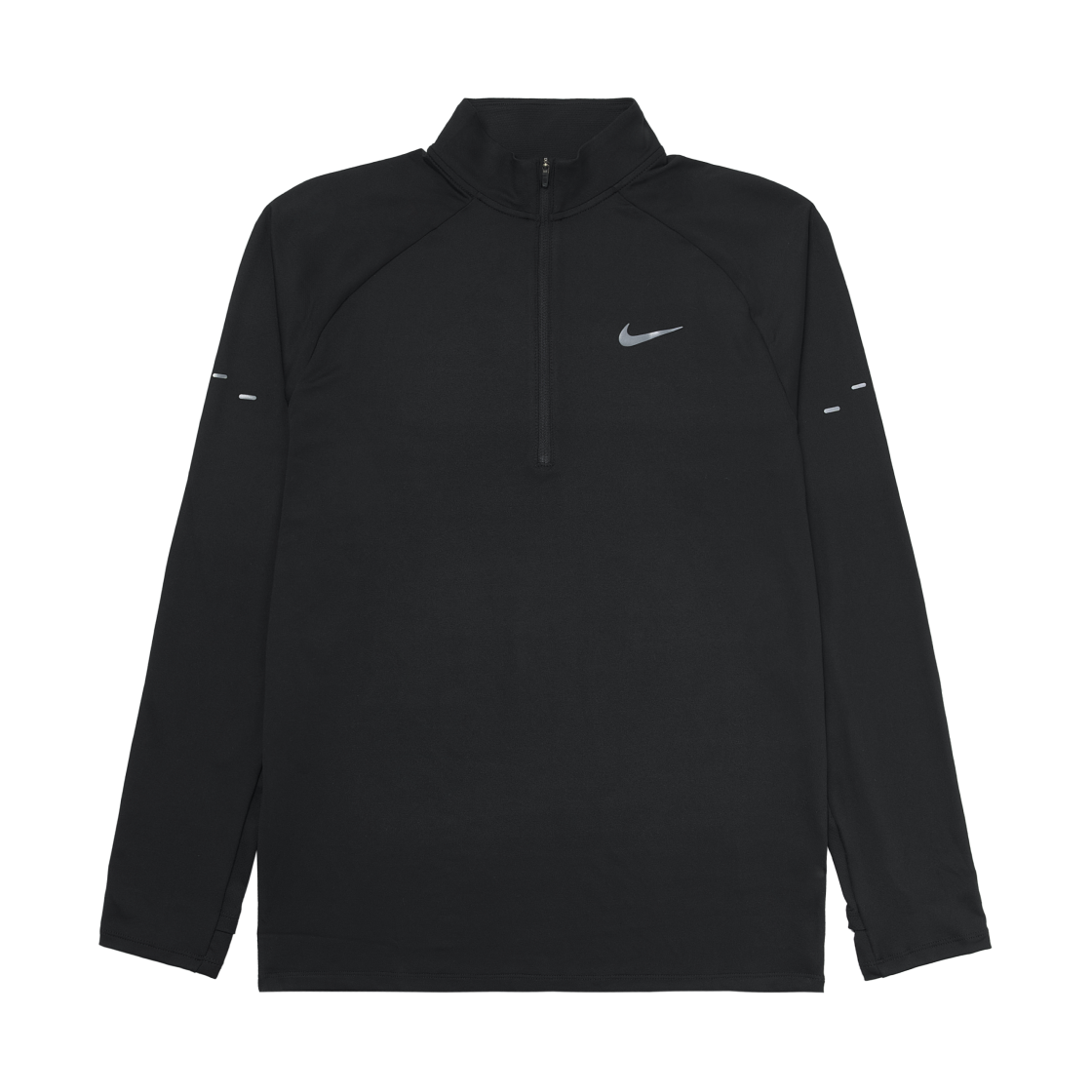 나이키 스트라이드 드라이핏 1/4 집 러닝 탑 블랙 - 아시아(Nike Stride Dri-Fit 1/4 Zip Running Top Black- Asia)
