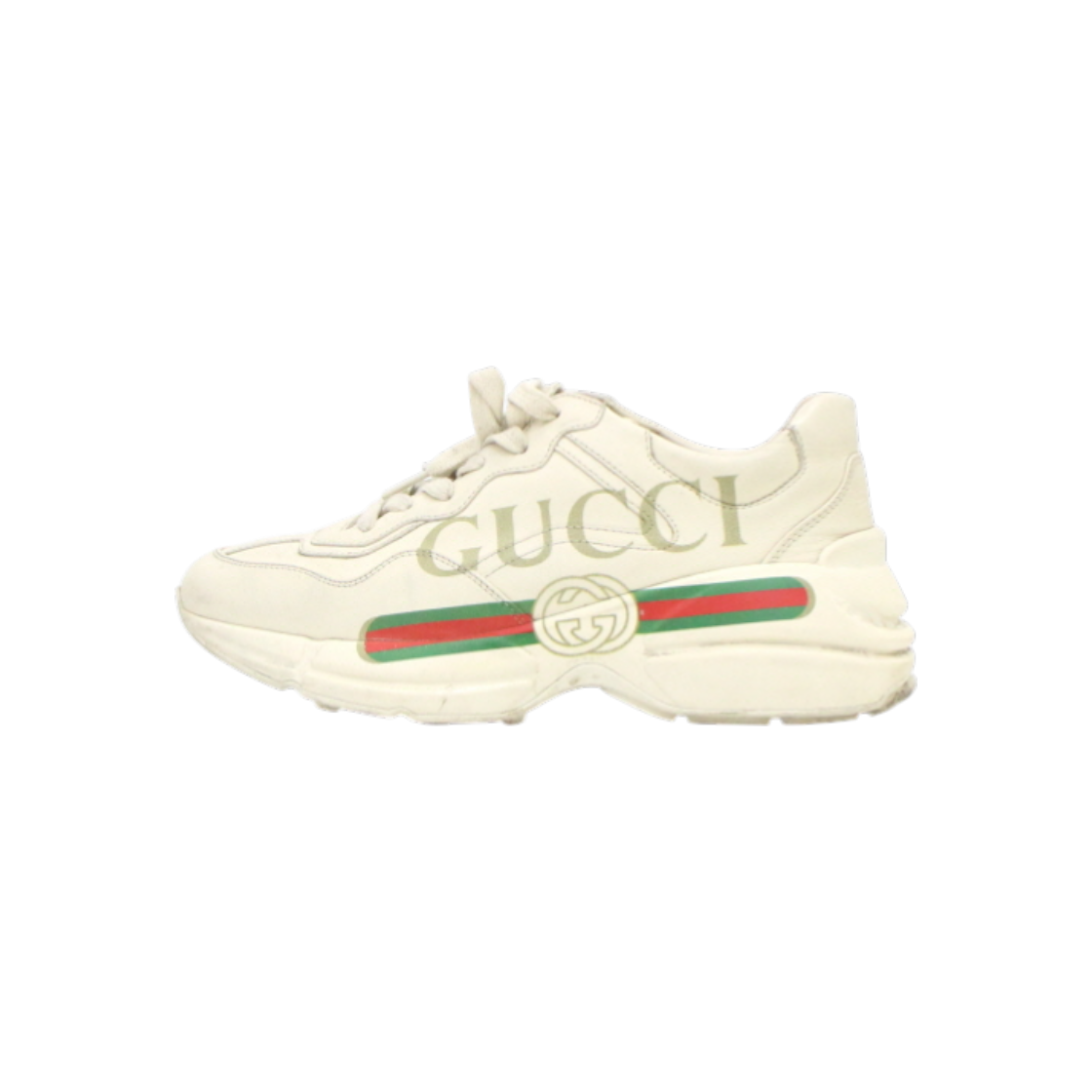 ITGDNE42P4RS Gucci 528892 Rhyton Logo Strap Women's Sneakers