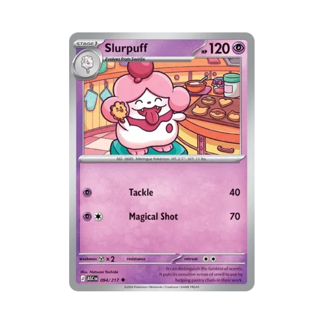 ASC094-217 Pokemon TCG Slurpuff U Mega Evolution Ascended Heroes (English Ver.)
