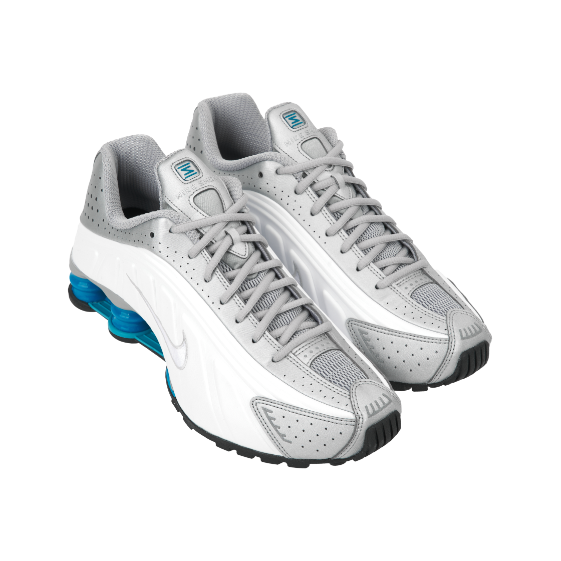 나이키 샥스 R4 메탈릭 실버 화이트(Nike Shox R4 Metallic Silver White) - 4