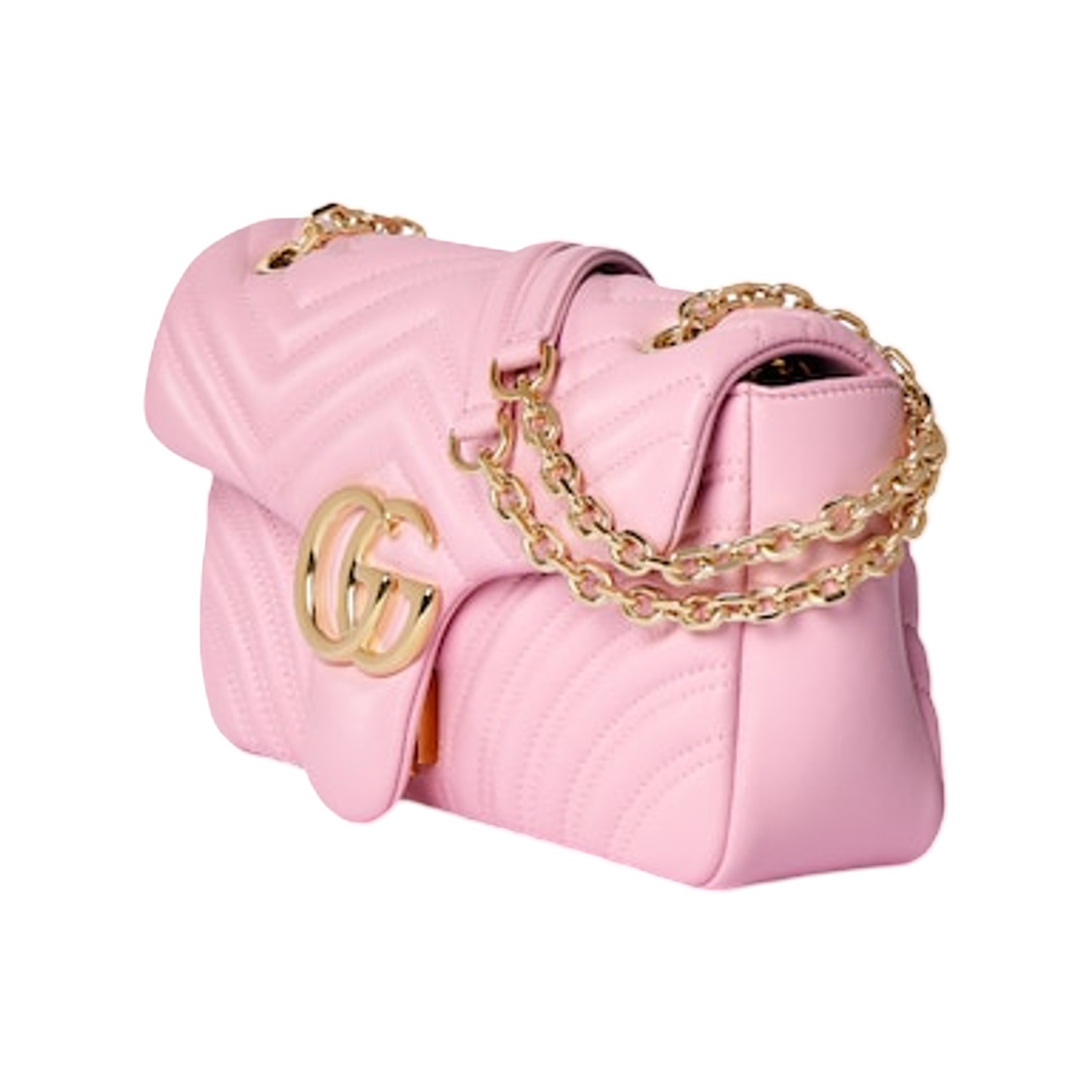 구찌 GG 마몽 미디움 숄더백 라이트 핑크(Gucci GG Marmont Medium Shoulder Bag Light Pink) - 2