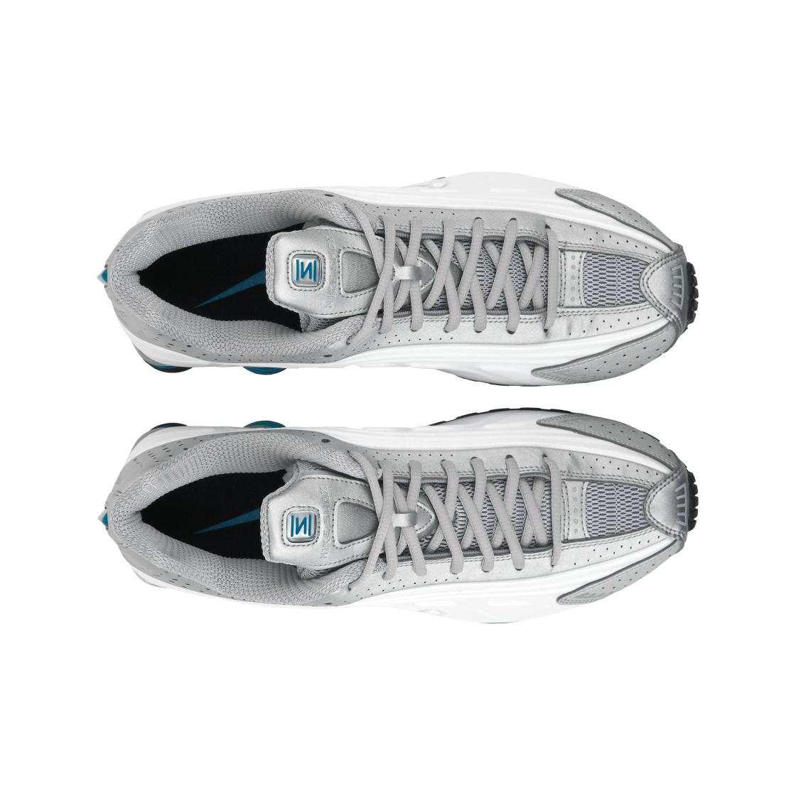 나이키 샥스 R4 메탈릭 실버 화이트(Nike Shox R4 Metallic Silver White) - 5