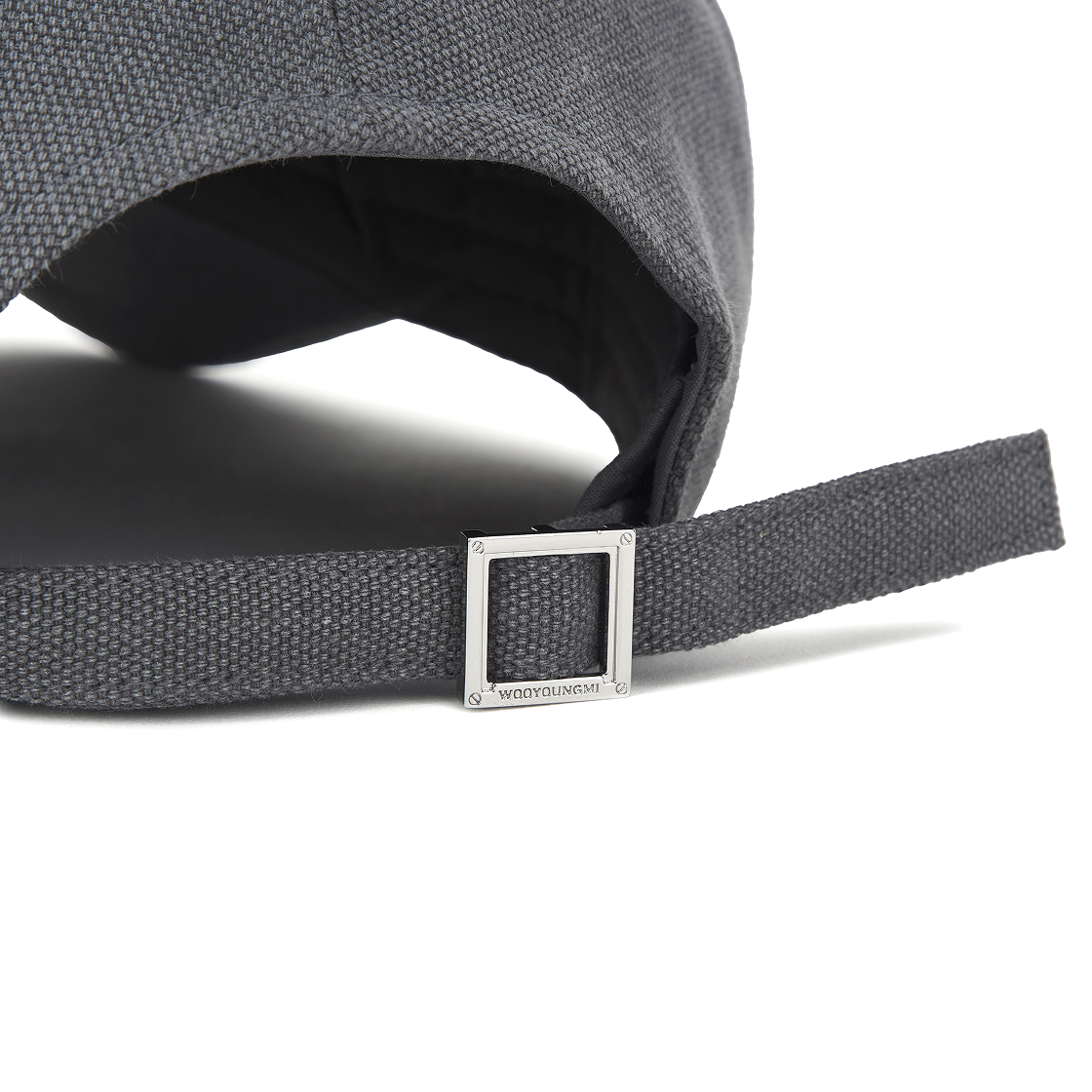 우영미 다이드 옥스포드 데님 볼캡 그레이 - 25FW(Wooyoungmi Dyed Oxford Denim Ball Cap Grey - 25FW) - 5