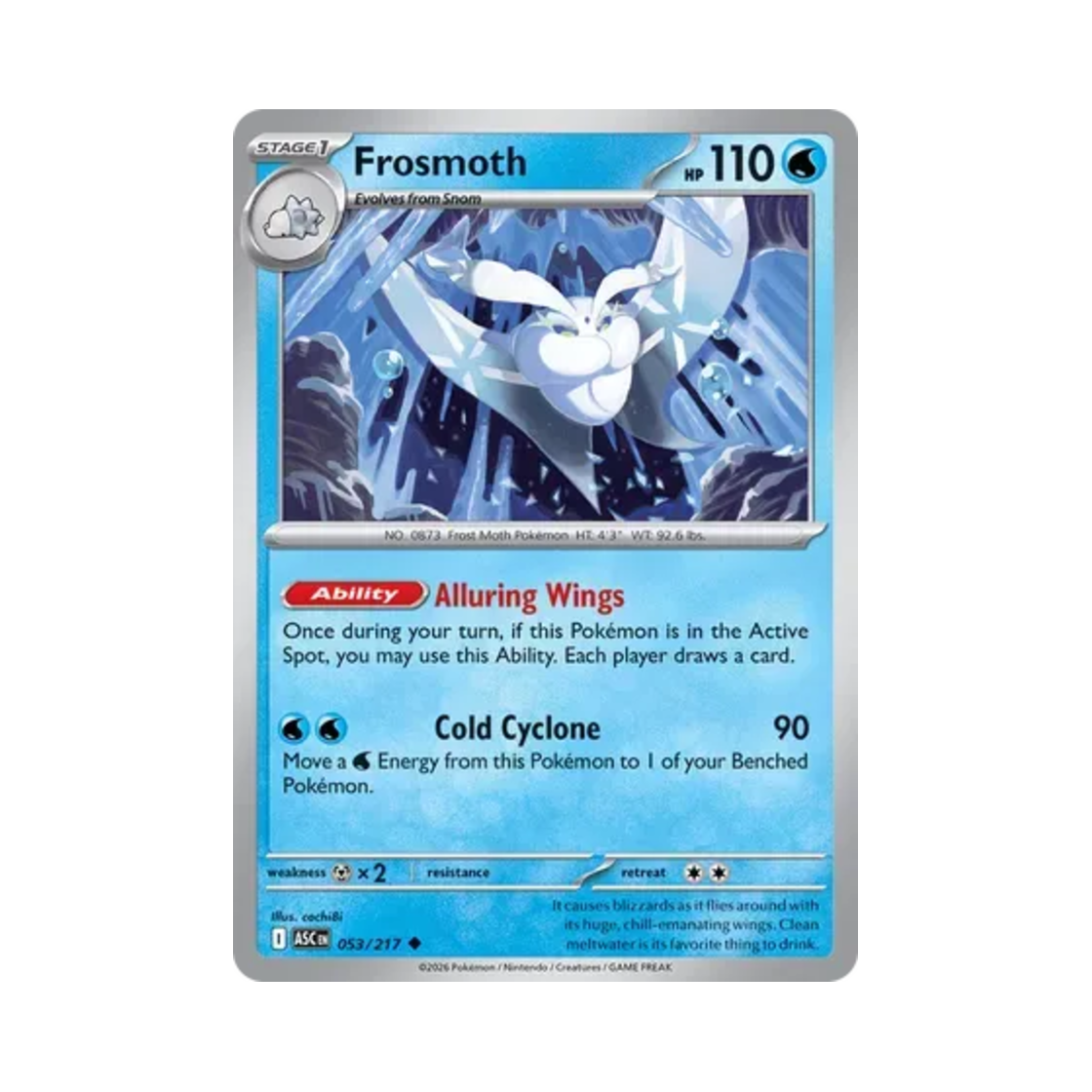포켓몬 TCG 모스노우 U 메가 에볼루션 어센드 히어로즈 (영문판)(Pokemon TCG Frosmoth U Mega Evolution Ascended Heroes (English Ver.)) - 1