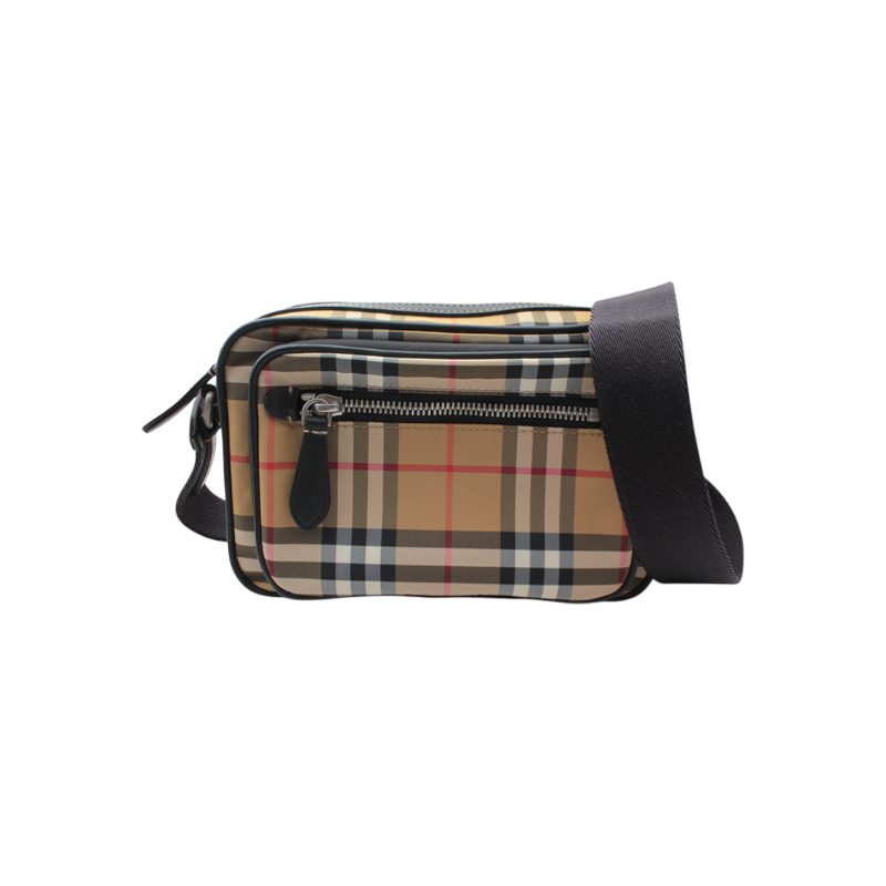 ITGMM4QDFRW5 Burberry Beige Check Camera Bag