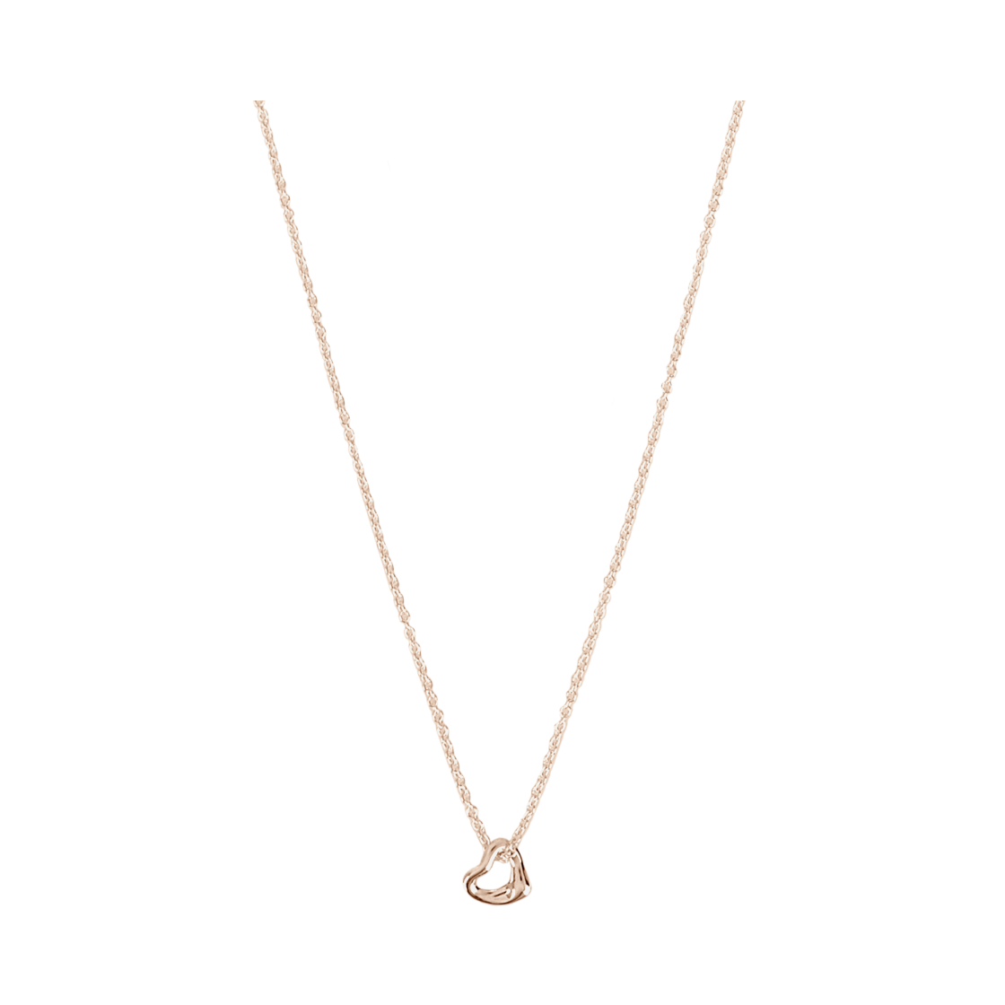티파니 앤 코 엘사 퍼레티 오픈 하트 펜던트 7mm 로즈 골드(Tiffany & Co. Elsa Peretti Open Heart Pendant 7mm Rose Gold)