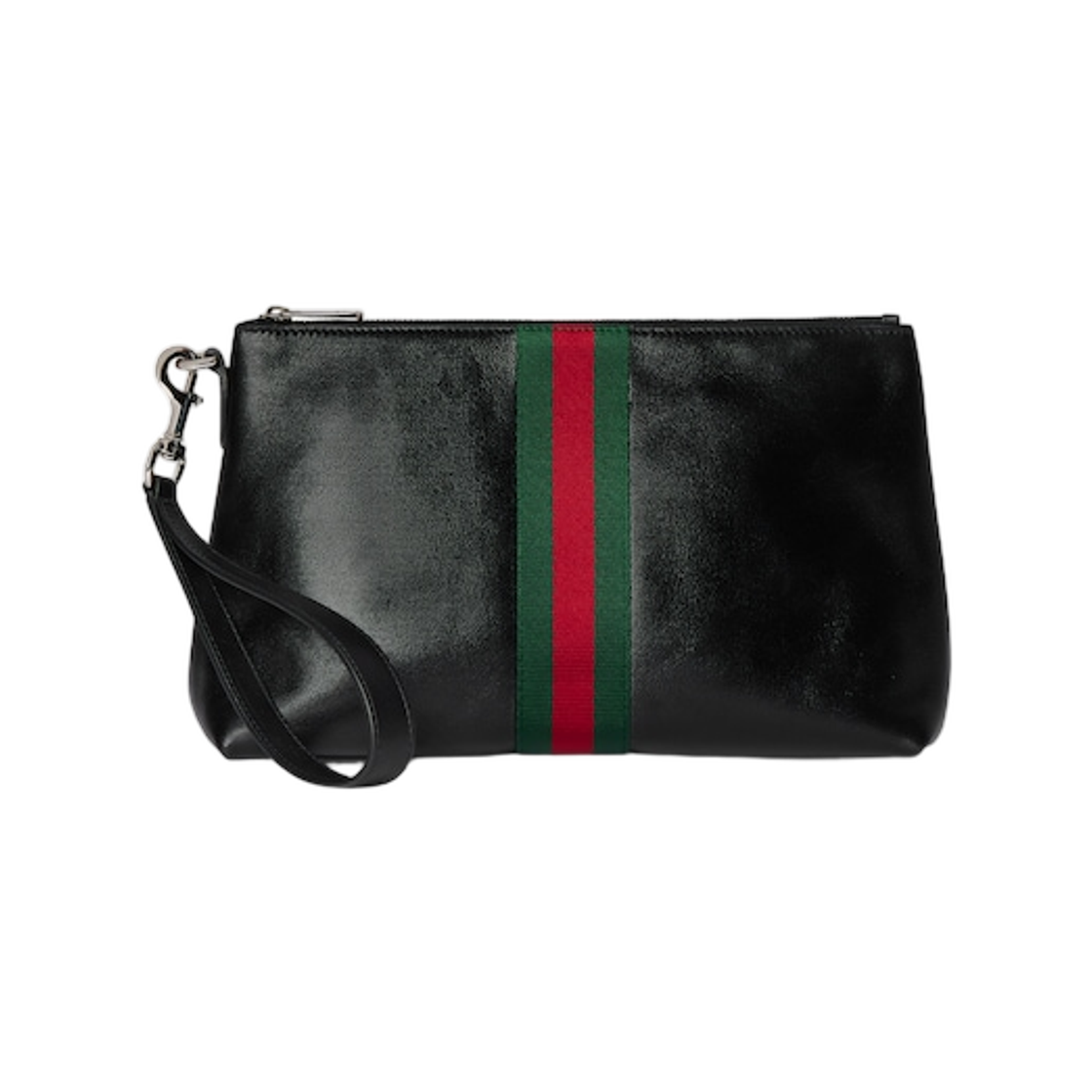 867275-AAGIT-1053 Gucci Web Trademark Small Pouch Black