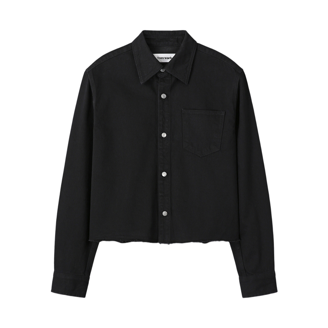 토니웩 데님 컷 오프 셔츠 블루종 블랙(Tonywack Denim Cut Off Shirt Blouson Black)