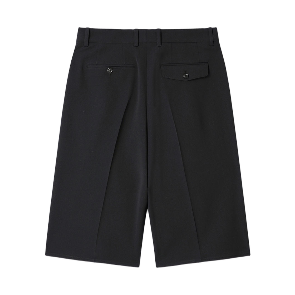 토니웩 로우 컷 울 플리츠 테일러드 쇼츠 다크 네이비(Tonywack Raw Cut Wool Pleated Tailored Shorts Dark Navy) - 2