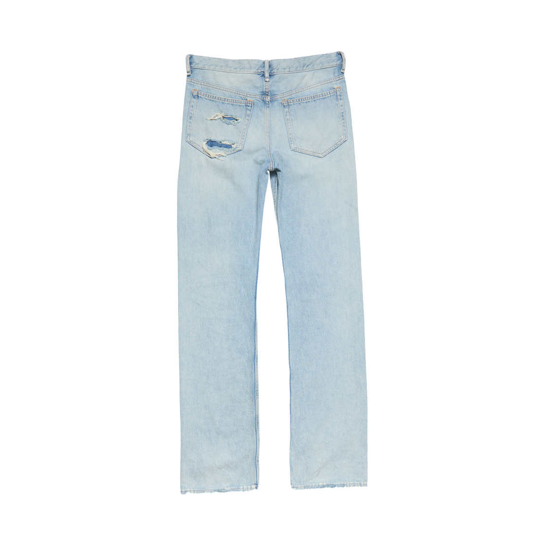 (W) 아크네 스튜디오 레귤러 핏 디스트레스드 진 2010F 라이트 블루((W) Acne Studios Regular Fit Distressed Jeans 2010F Light Blue) - 2