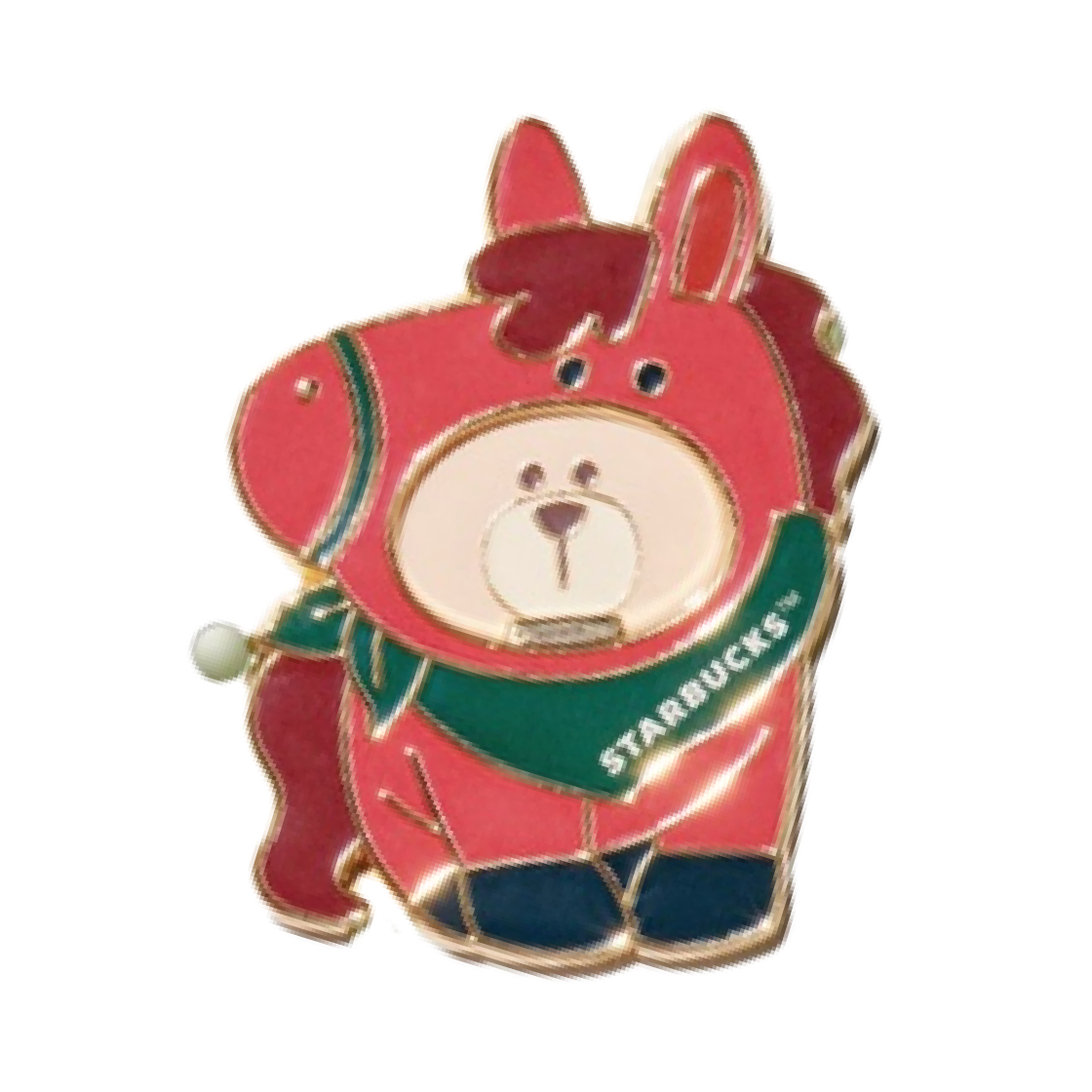 스타벅스 붉은 말 오프너 마그넷(Starbucks Red Horse Opener Magnet) - 3