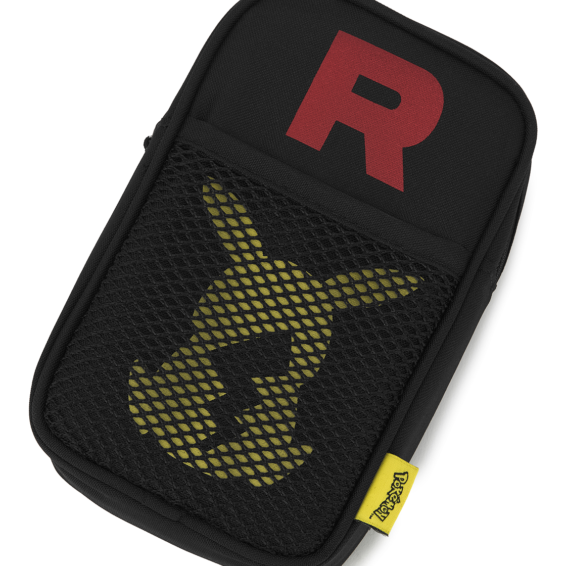 아이앱 스튜디오 x 포켓몬 로켓단 파우치 블랙 레드 - 오프라인 스토어 한정(IAB Studio x Pokemon Team Rocket Pouch Black Red - Offline Store Exclusive) - 4