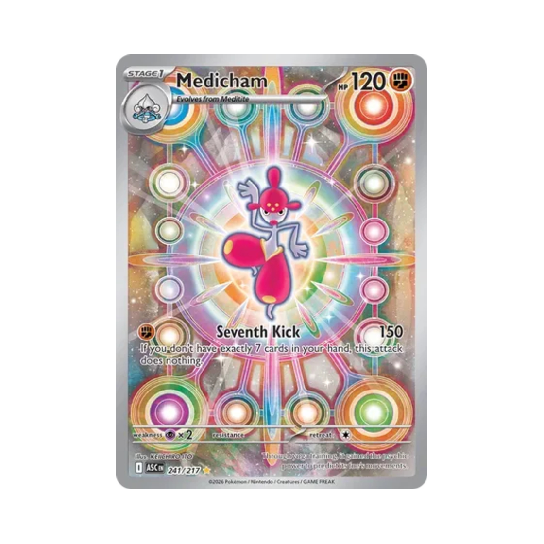 ASC241-217 Pokemon TCG Medicham IR Mega Evolution Ascended Heroes (English Ver.)