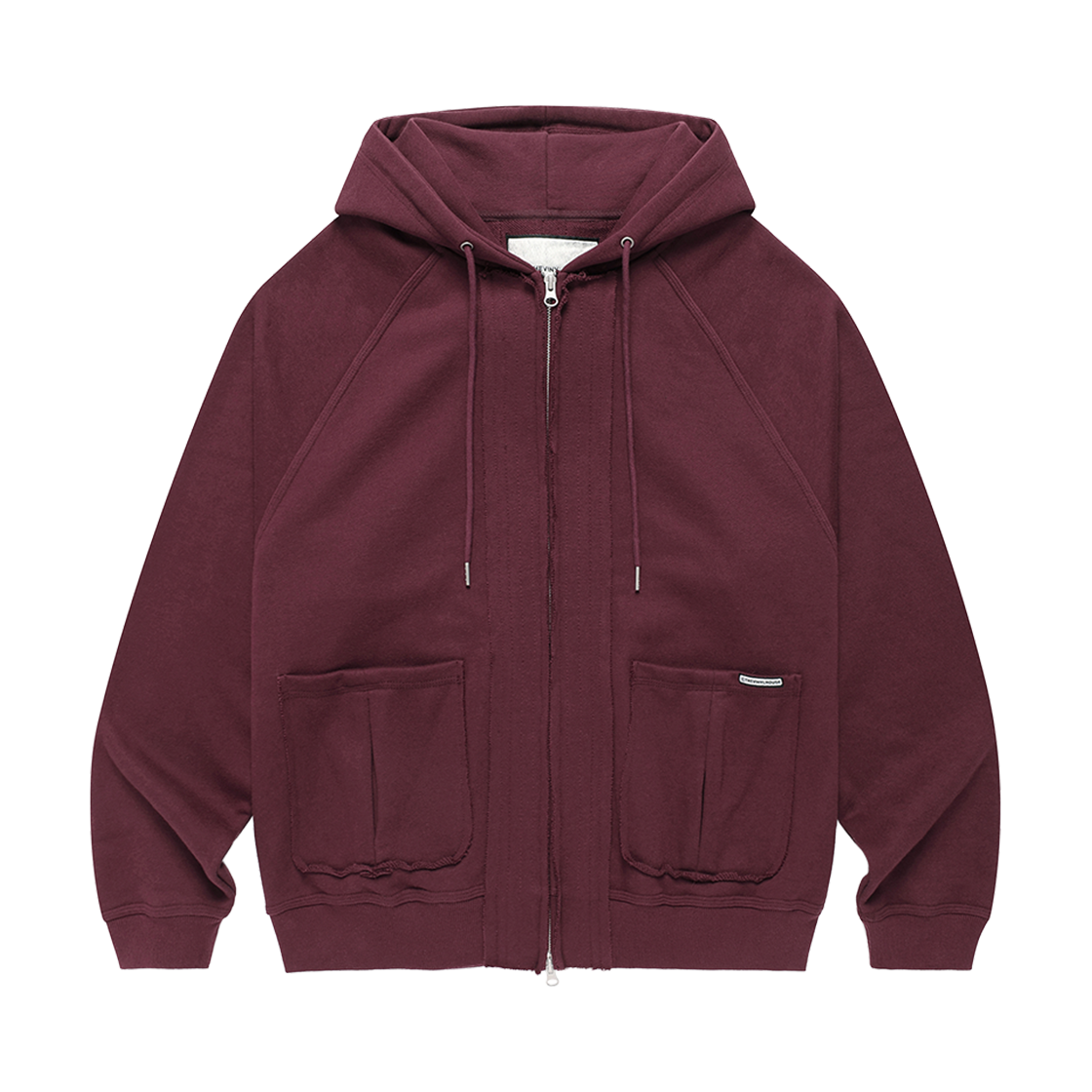 VH2FFUM483ABG Thevinylhouse Stitch Hoodie Zip-Up Burgundy