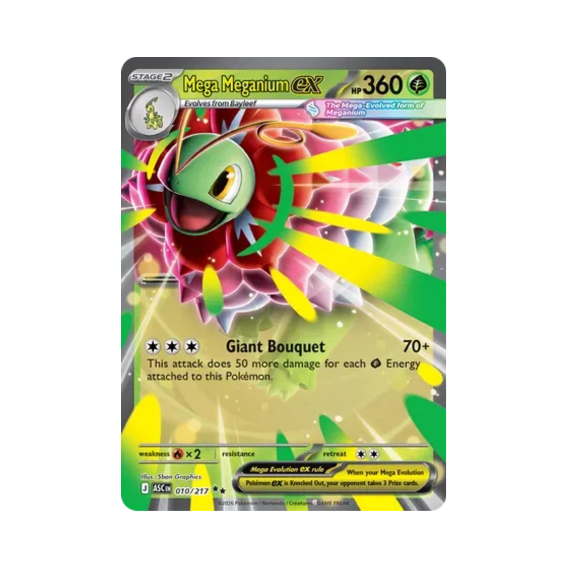 포켓몬 TCG 메가 메가니움 ex DR 메가 에볼루션 어센드 히어로즈 (영문판)(Pokemon TCG Mega Meganium ex DR Mega Evolution Ascended Heroes (English Ver.)) - 1