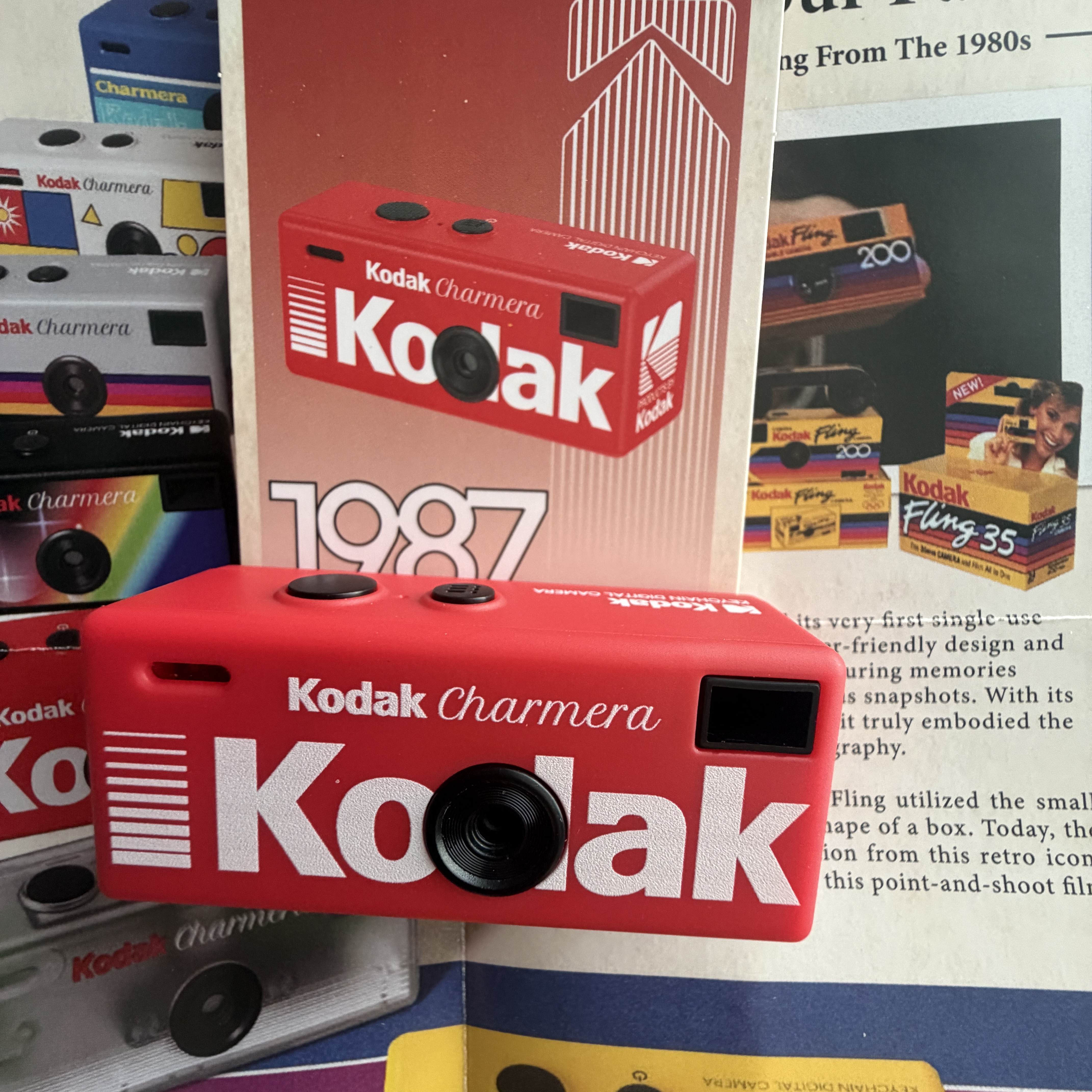 Kodak Charmera Key Chain Film Camera Sealed Case (1 Blind Box) 착용 스타일