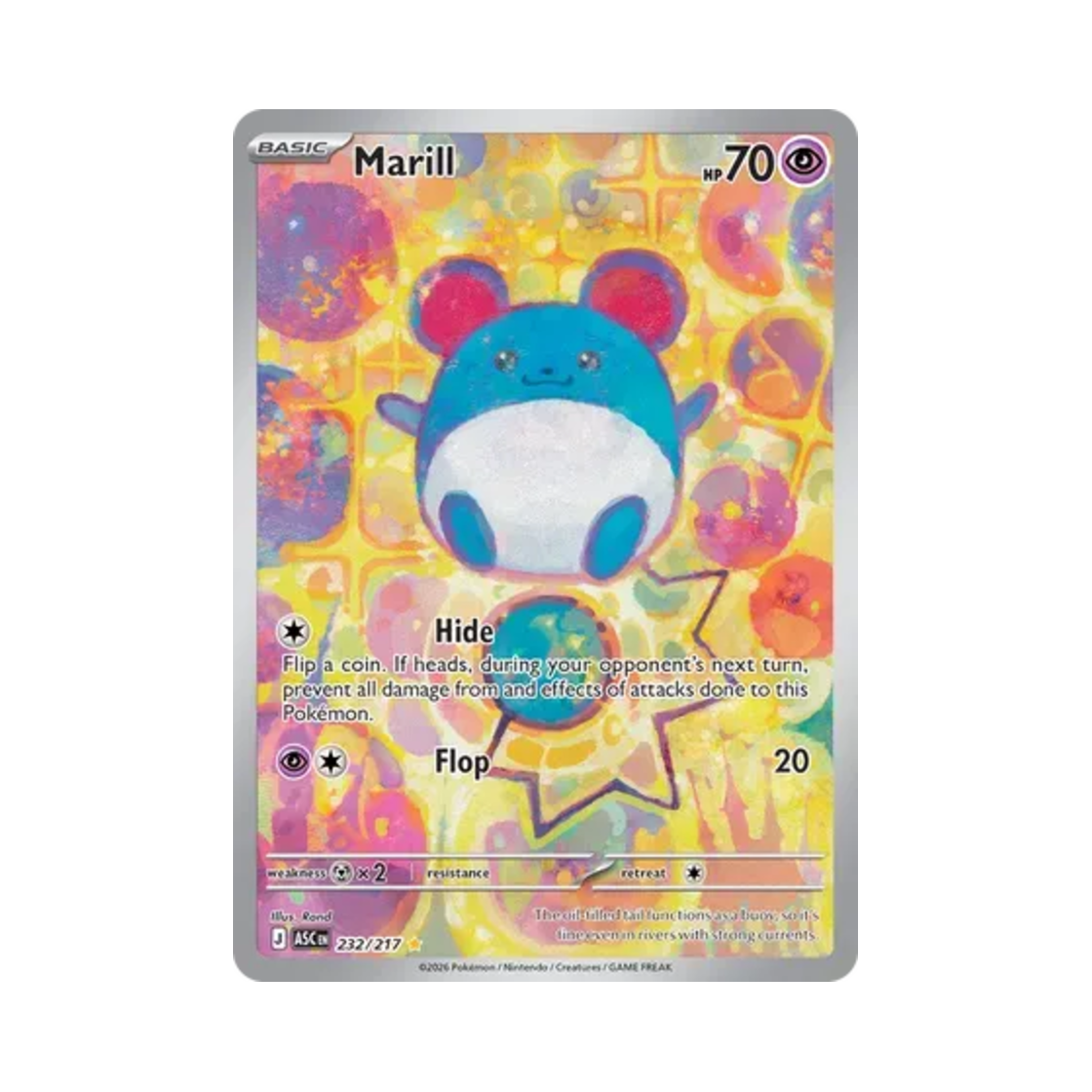 포켓몬 TCG 마릴 IR 메가 에볼루션 어센드 히어로즈 (영문판)(Pokemon TCG Marill IR Mega Evolution Ascended Heroes (English Ver.))
