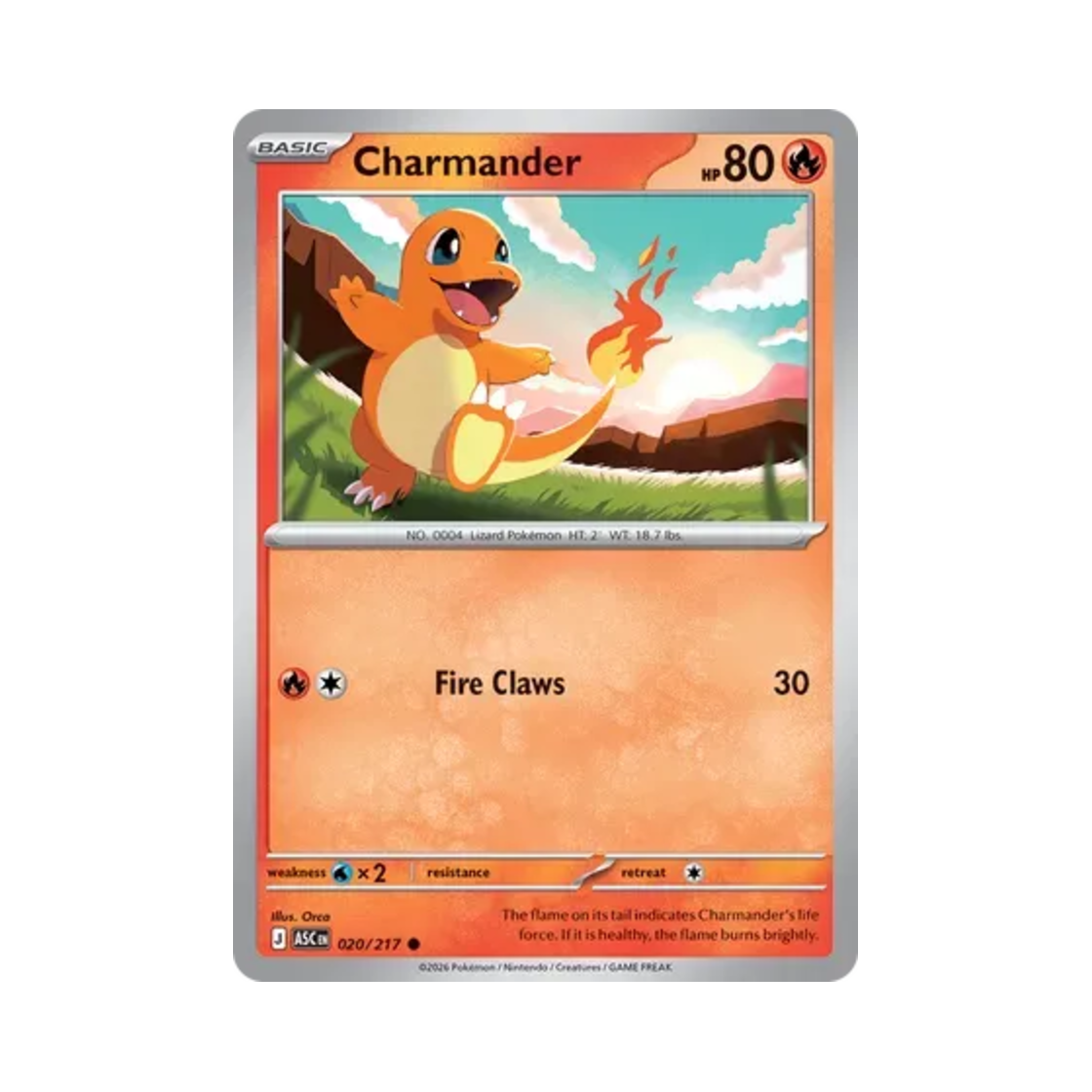 포켓몬 TCG 파이리 C 메가 에볼루션 어센드 히어로즈 (영문판)(Pokemon TCG Charmander C Mega Evolution Ascended Heroes (English Ver.)) - 1