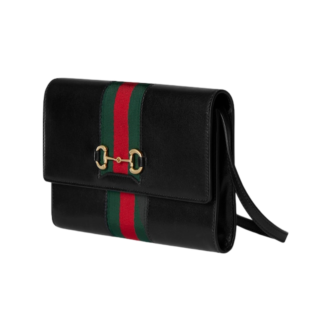 구찌 홀스빗 웹 스트랩 월렛 블랙(Gucci Horsebit Web Strap Wallet Black) - 2