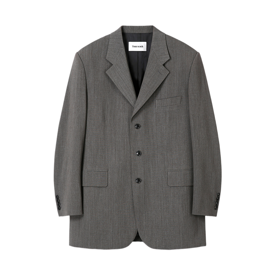 토니웩 멜란지 울 오버사이즈 테일러드 자켓 멜란지 그레이(Tonywack Melange Wool Oversized Tailored Jacket Melange Grey)