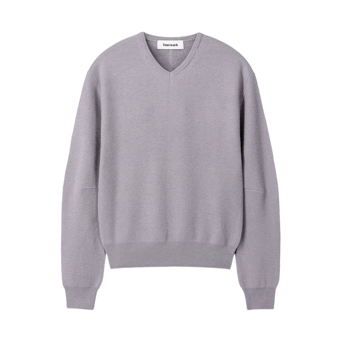 토니웩 슈퍼 파인 울 코만도 V 넥 니트 슬레이트 그레이(Tonywack Super Fine Wool Commando V Neck Knit Slate Grey)