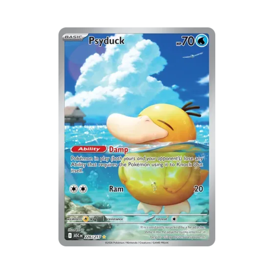 포켓몬 TCG 고라파덕 IR 메가 에볼루션 어센드 히어로즈 (영문판)(Pokemon TCG Psyduck IR Mega Evolution Ascended Heroes (English Ver.)) - 1