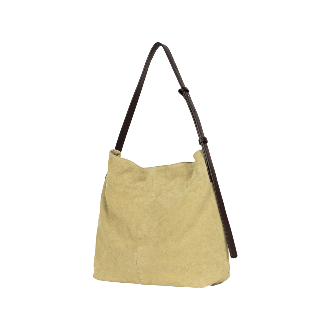M25B-SD103-BT-999 MAZIUNTITLED Suede Nook Bag Butter
