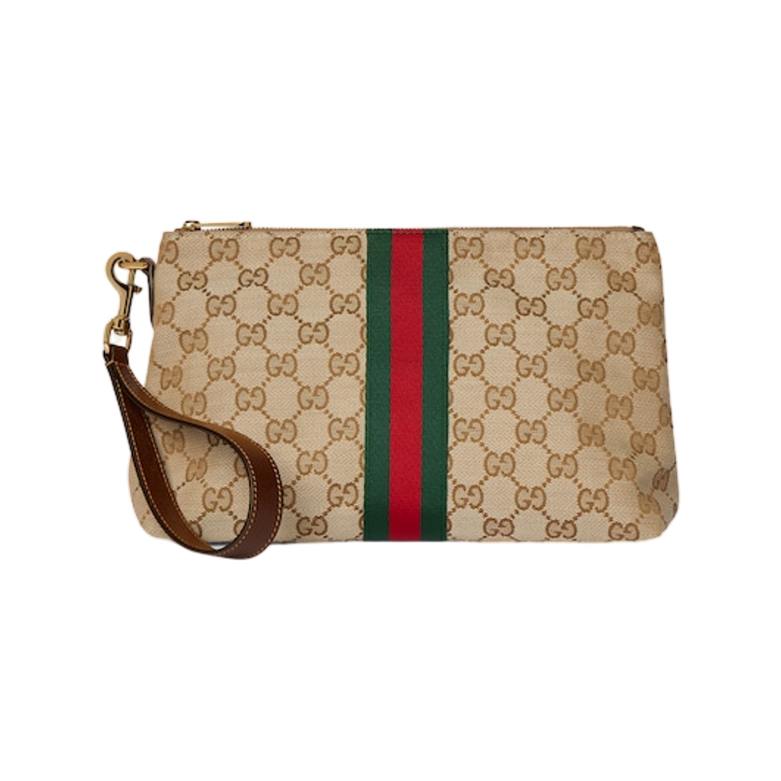 구찌 스몰 GG 파우치 샌드 다크 브라운(Gucci Small GG Pouch Sand Dark Brown) - 1