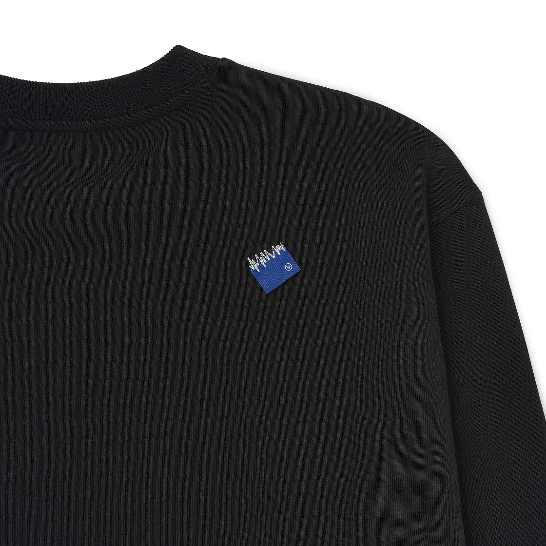 아더에러 시그니피컨트 TRS/BL 태그 스웨트셔츠 01 블랙(Ader Error Sig; TRS/BL Tag Sweatshirt 01 Black) - 4