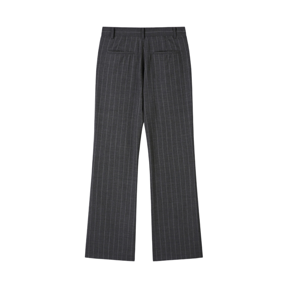 토니웩 스트라이프 울 플레어 레그 팬츠 그레이(Tonywack Striped Wool Flared Leg Pants Grey) - 2
