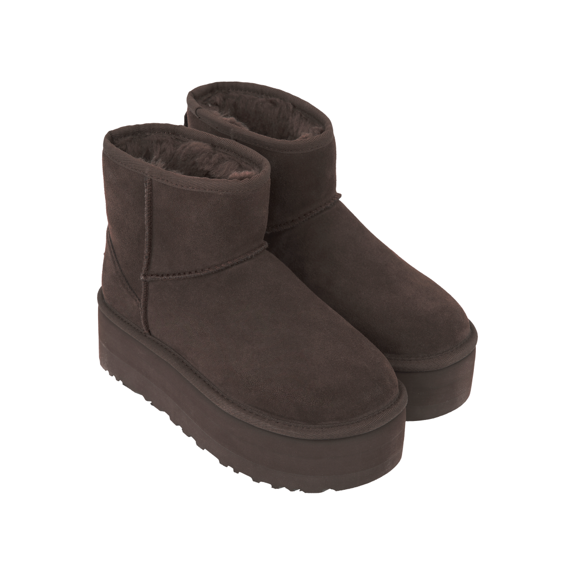 (W) 어그 클래식 미니 플랫폼 부츠 번트 시더((W) UGG Classic Mini Platform Boots Burnt Cedar) - 4