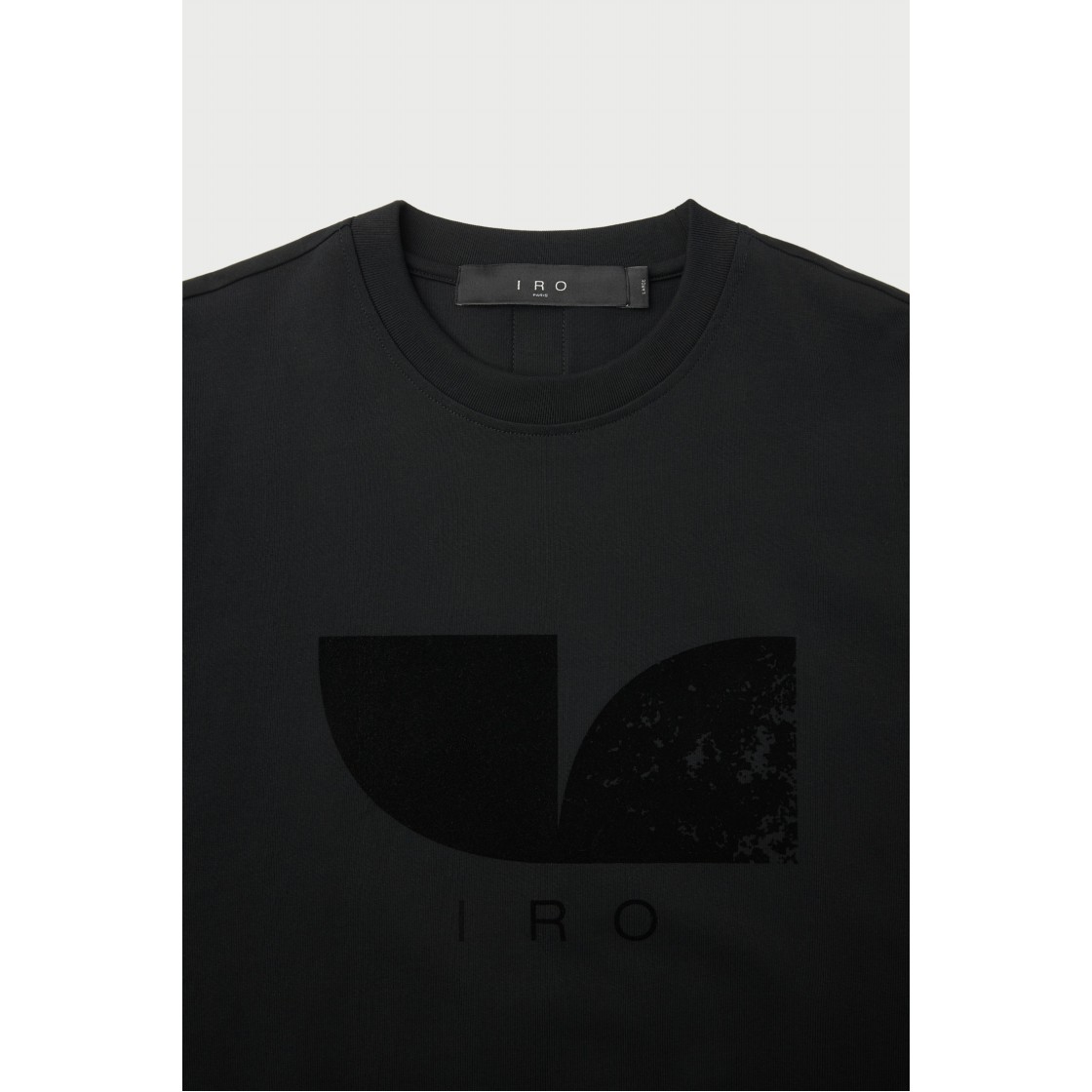 이로 플럭스 심볼 로고 반팔 티셔츠 블랙(IRO Flux Symbol Logo Short-Sleeve T-Shirt Black) - 4