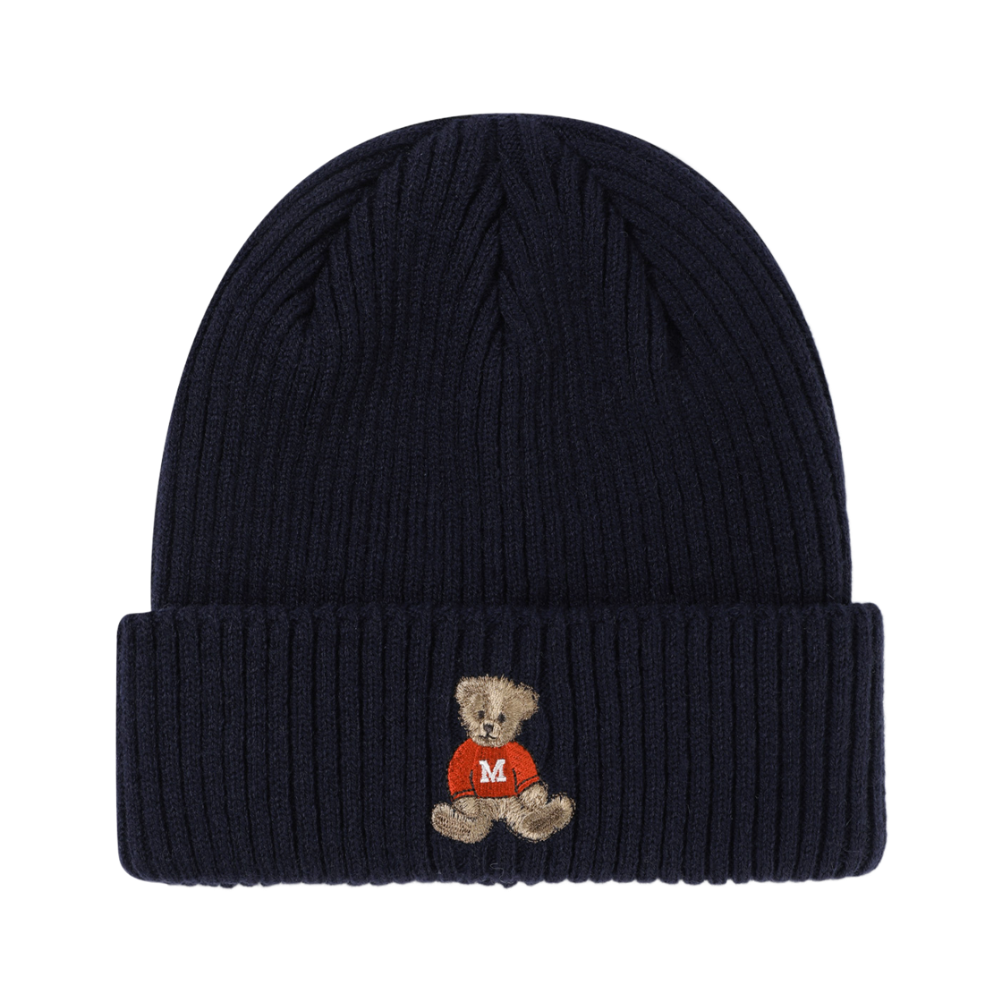 마리떼 프랑소와 저버 두들 베어 비니 네이비(Marithe Francois Girbaud Doodle Bear Beanie Navy)