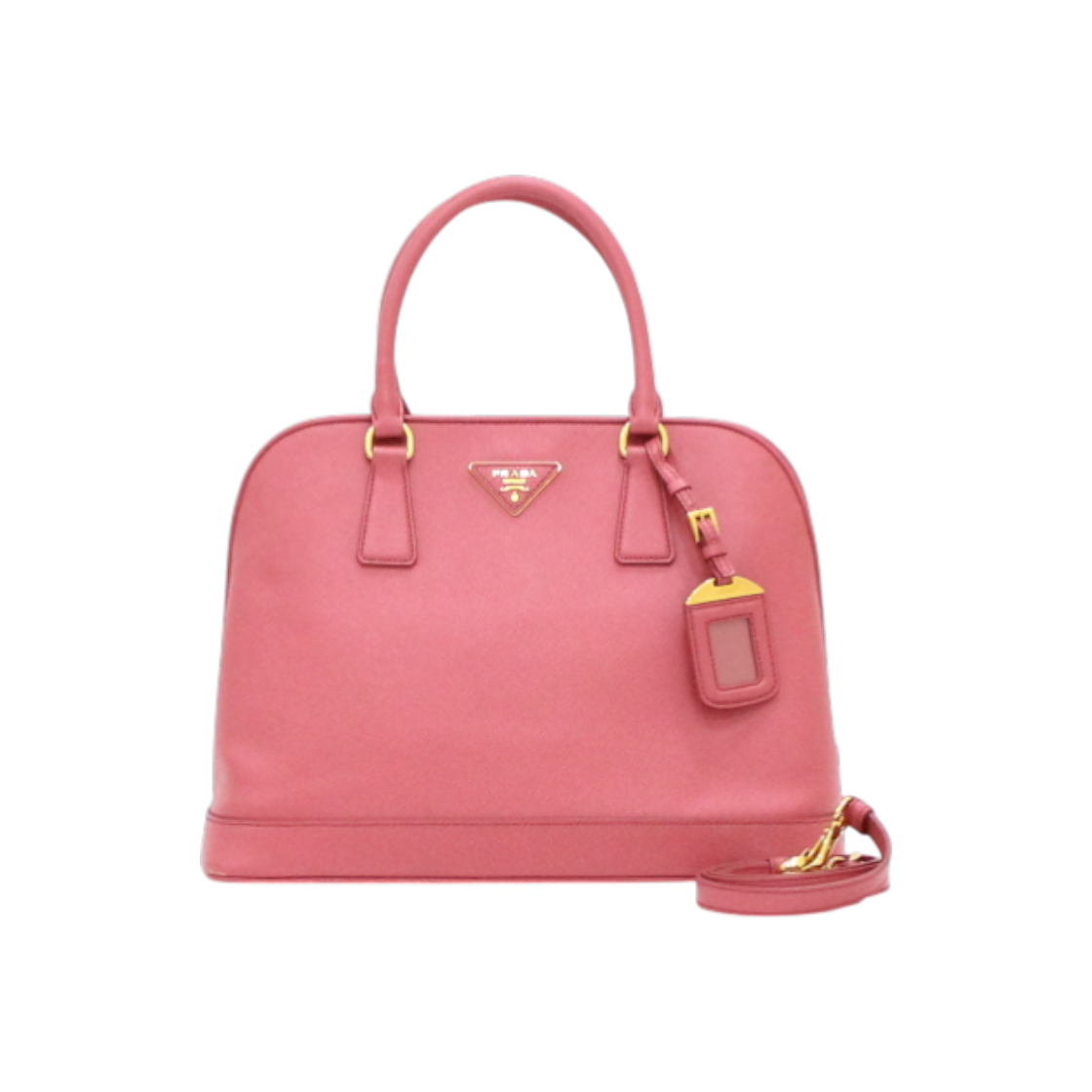 프라다 BN2567 핑크 사피아노 금장로고 토트백 겸 숄더백aa60968