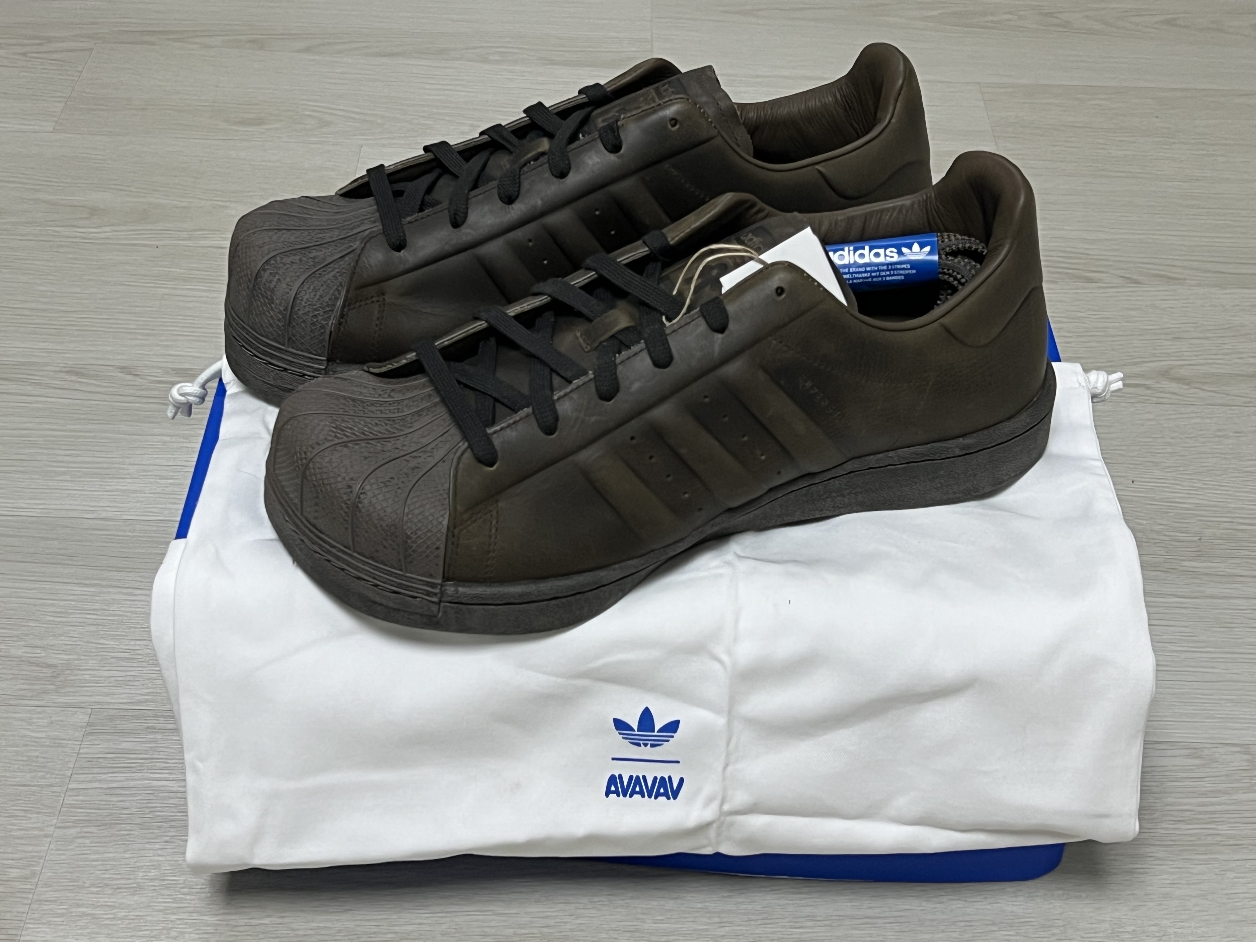(W) Adidas x Avavav Superstar Brown Supplier Colour 착용 스타일