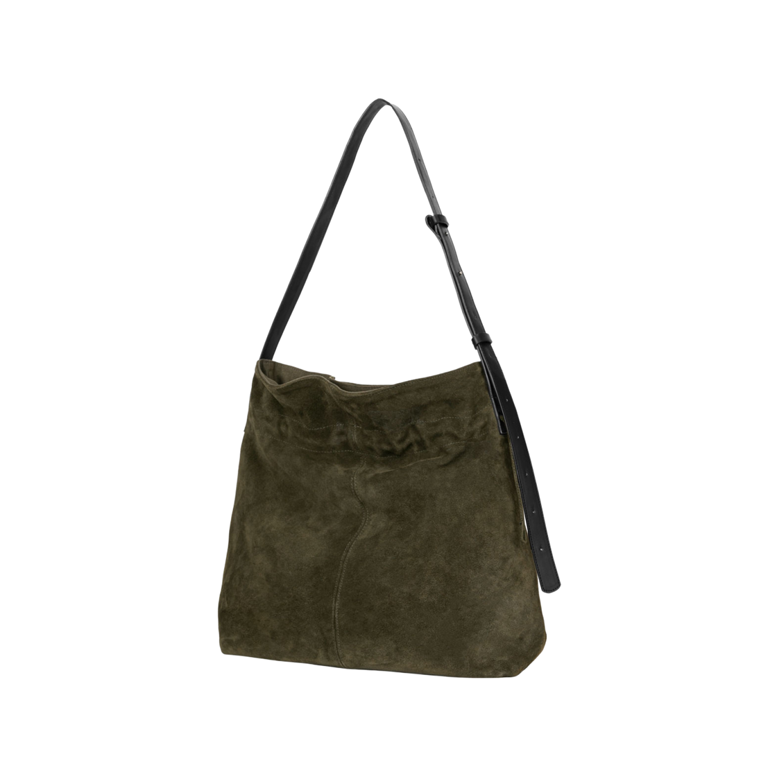 마지언타이틀 스웨이드 누크백 올리브(MAZIUNTITLED Suede Nook Bag Olive)