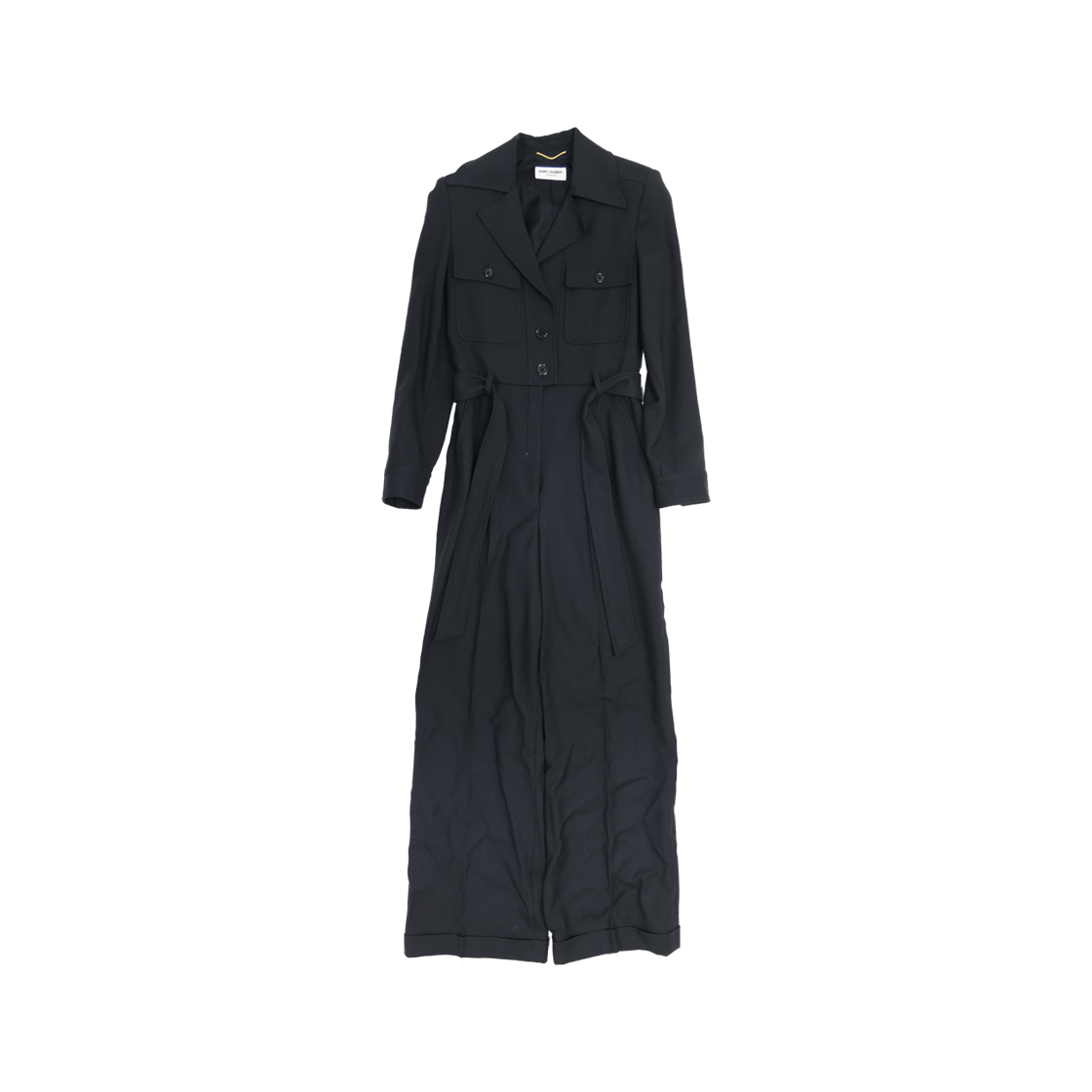 생로랑 655044 점프수트 울 블랙(Saint Laurent Black Wool Jumpsuit 655044)