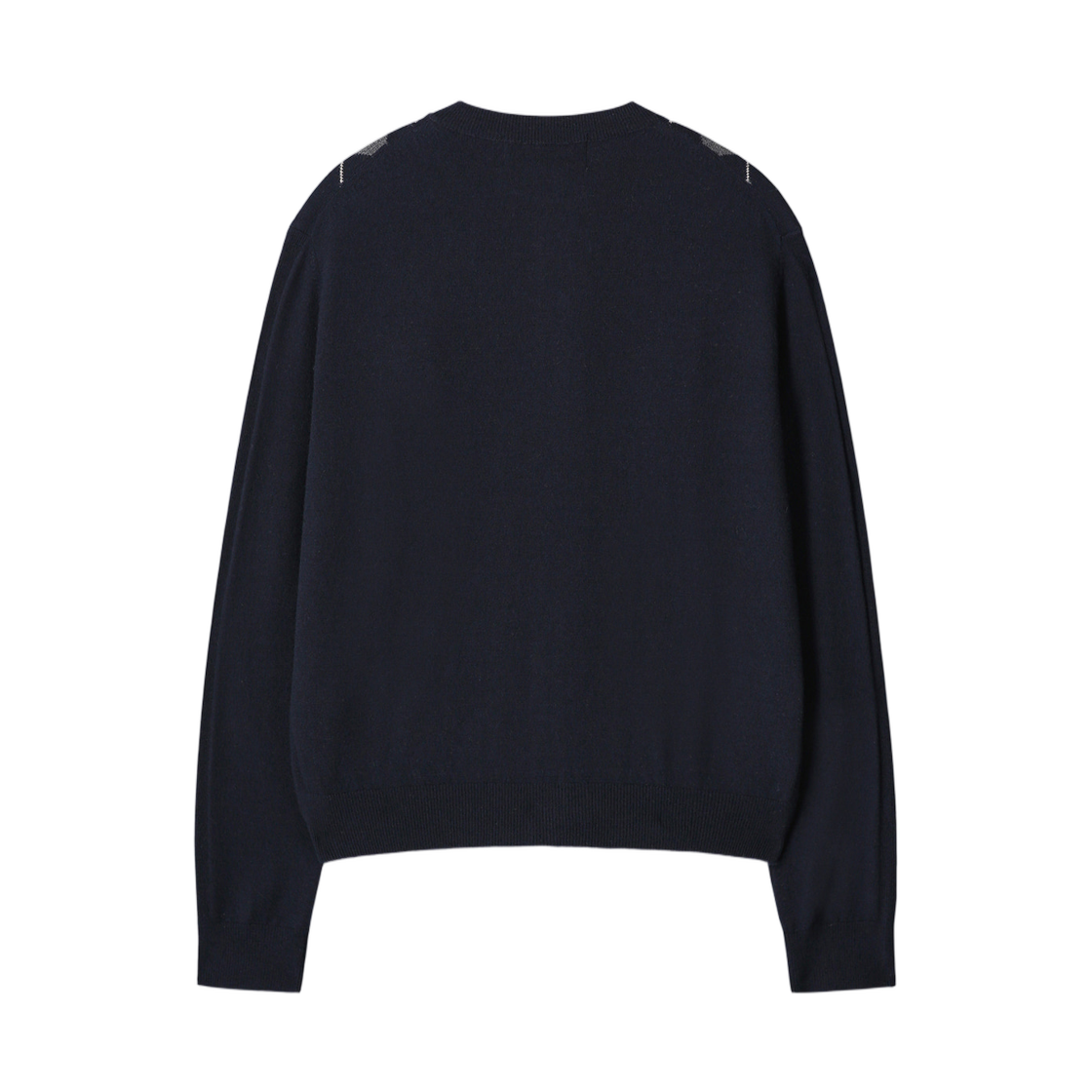 토니웩 메리노 울 아가일 가디건 네이비 그레이(Tonywack Merino Wool Argyle Cardigan Navy Grey) - 2