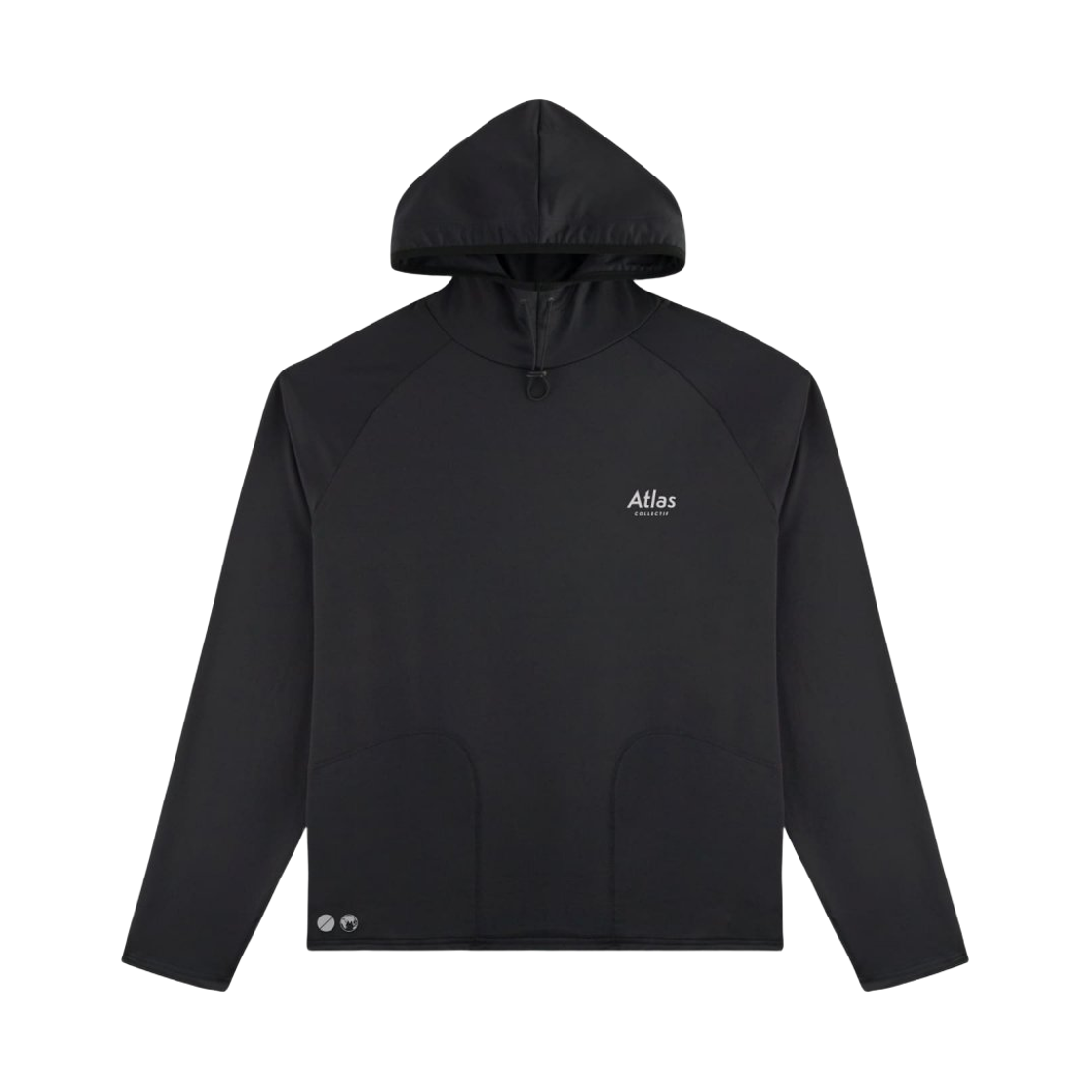 아틀라스 콜렉티프 일루미 트랙스 남성 러닝 바라클라바 후디 블랙(Atlas COLLECTIF Illumi Trax MENS Running Balaclava Hoodie Black)