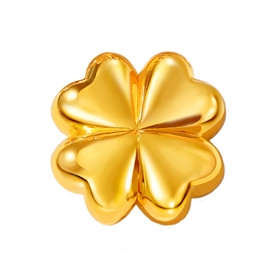 골드팡 24K 순금 통통행운클로버 오브제 0.5g + 유리병 증정(GOLDPANG 24K Gold Tongtong Lucky Clover Object 0.5g + Glass Bottle)