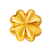 GOLDPANG 24K Gold Tongtong Lucky Clover Object 0.5g + Glass Bottle