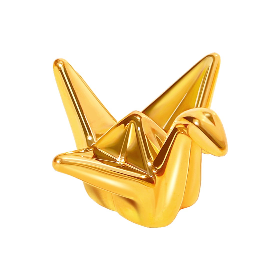 골드팡 24K 소망의 순금 종이학 오브제 0.5g + 유리병 증정(GOLDPANG 24K Gold Wish Origami Crane Object 0.5g + Glass Bottle)