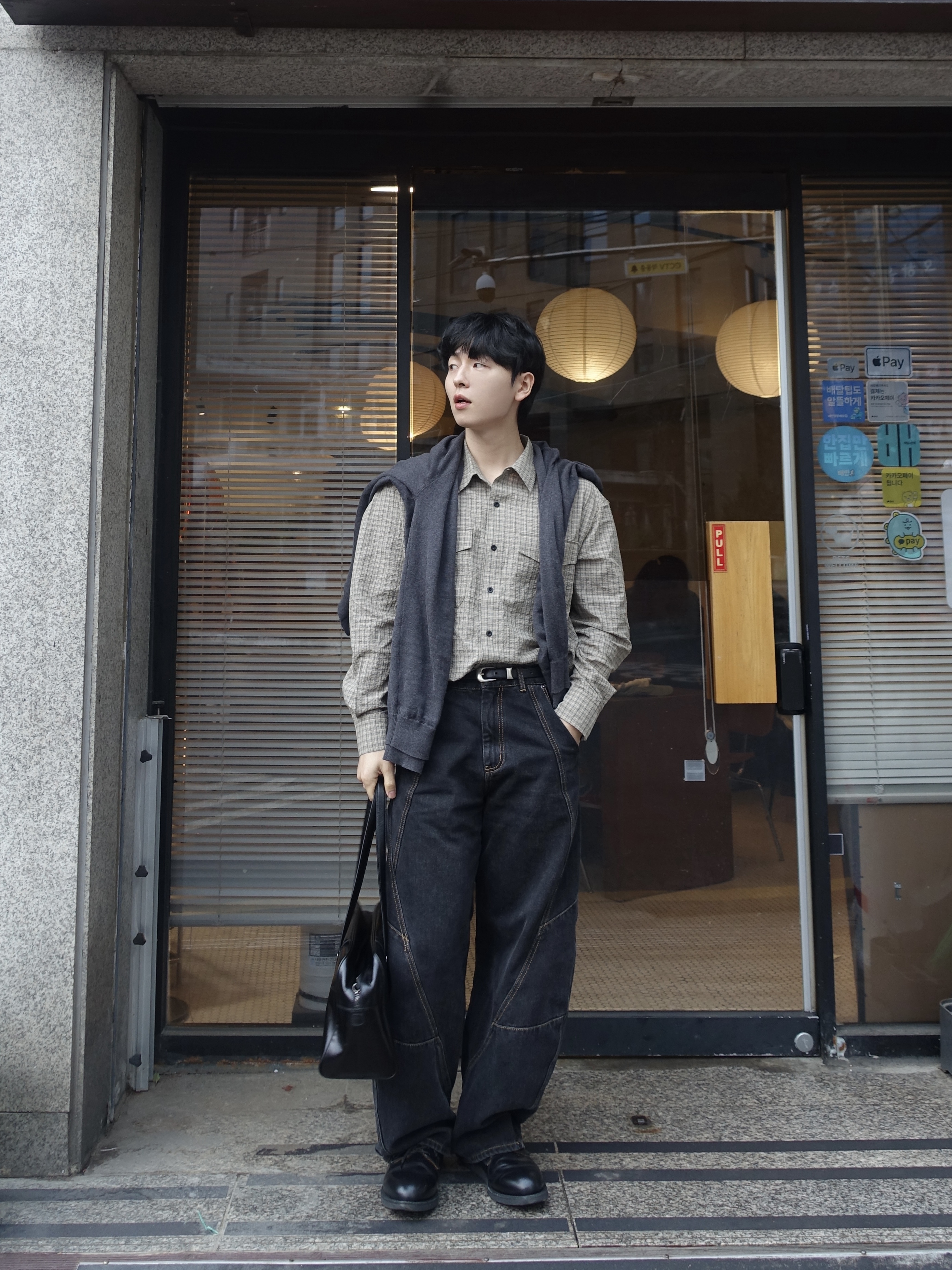 Red Wing Postman 101 Black Chaparral - D 착용 스타일 - 3