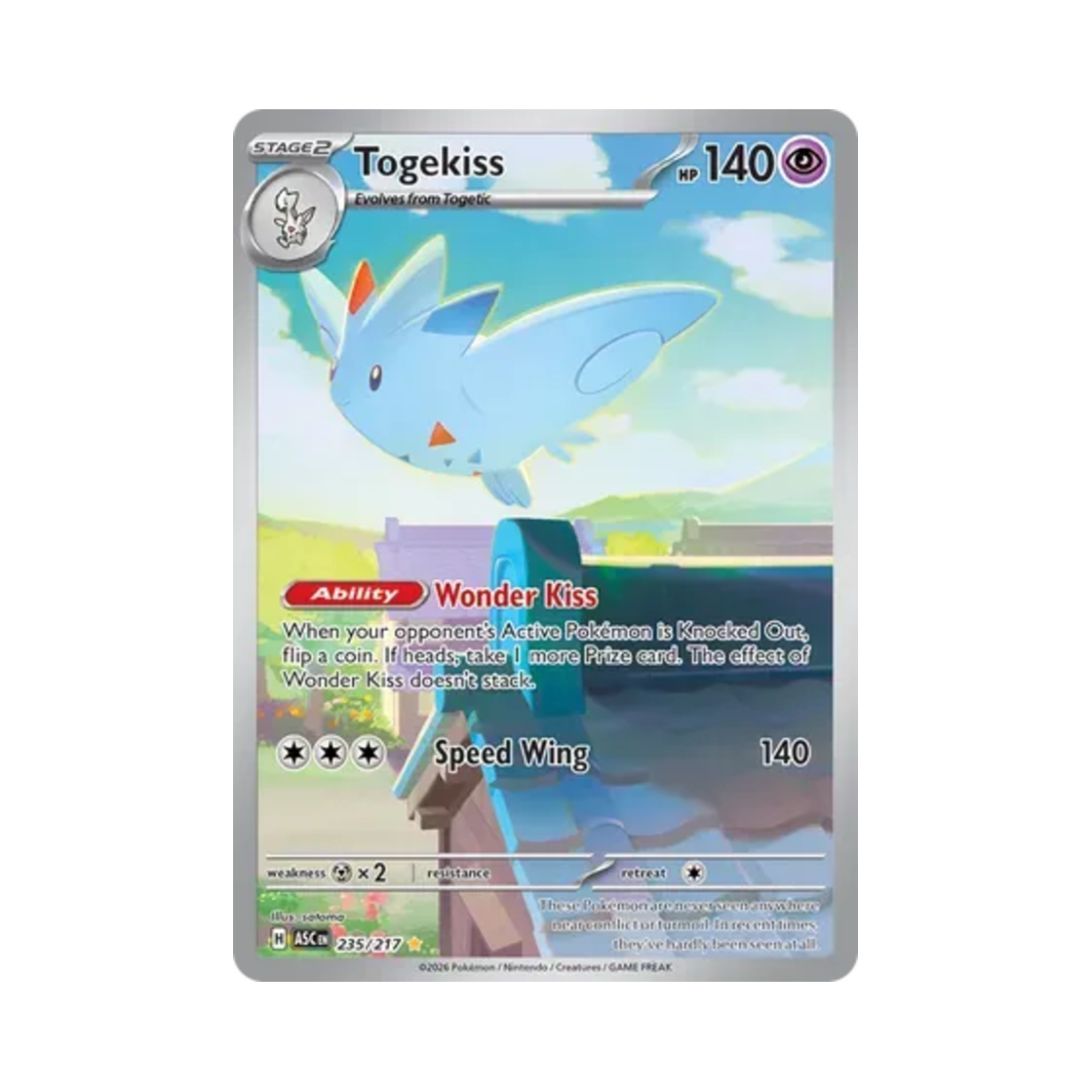 ASC235-217 Pokemon TCG Togekiss IR Mega Evolution Ascended Heroes (English Ver.)