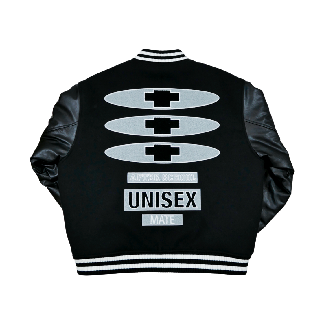 베이스크림x에덴메이트 레더 바시티 자켓(Basecream BCxEDENMATE Leather Varsity Jacket) - 2