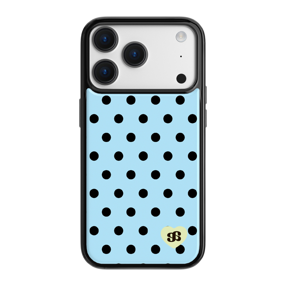 어프어프 베이비 블루 도트 에폭시 범퍼 케이스(earpearp Baby Blue Dot Epoxy Bumper Case)