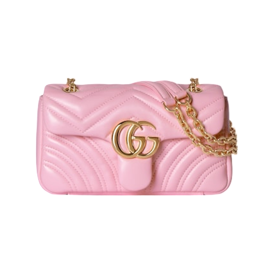 837280-AAGII-5825 Gucci GG Marmont Small Matelasse Shoulder Bag Light Pink