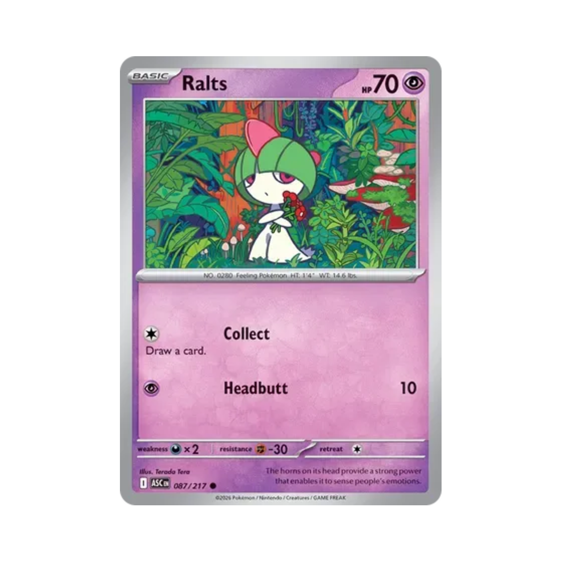 ASC087-217 Pokemon TCG Ralts C Mega Evolution Ascended Heroes (English Ver.)