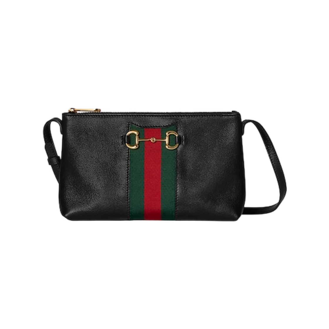 867130-AAGOQ-1057 Gucci Horsebit 1955 Web Mini Bag Black